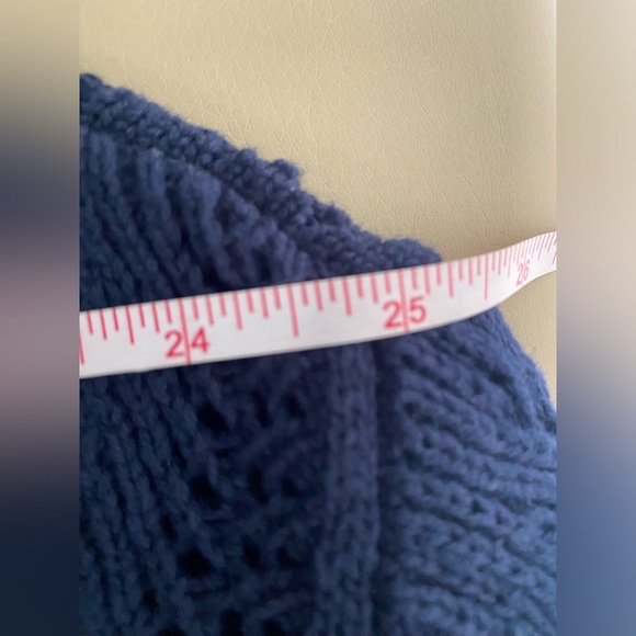 NWT- Hollister navy blue crop sweater - Picture 9 of 13